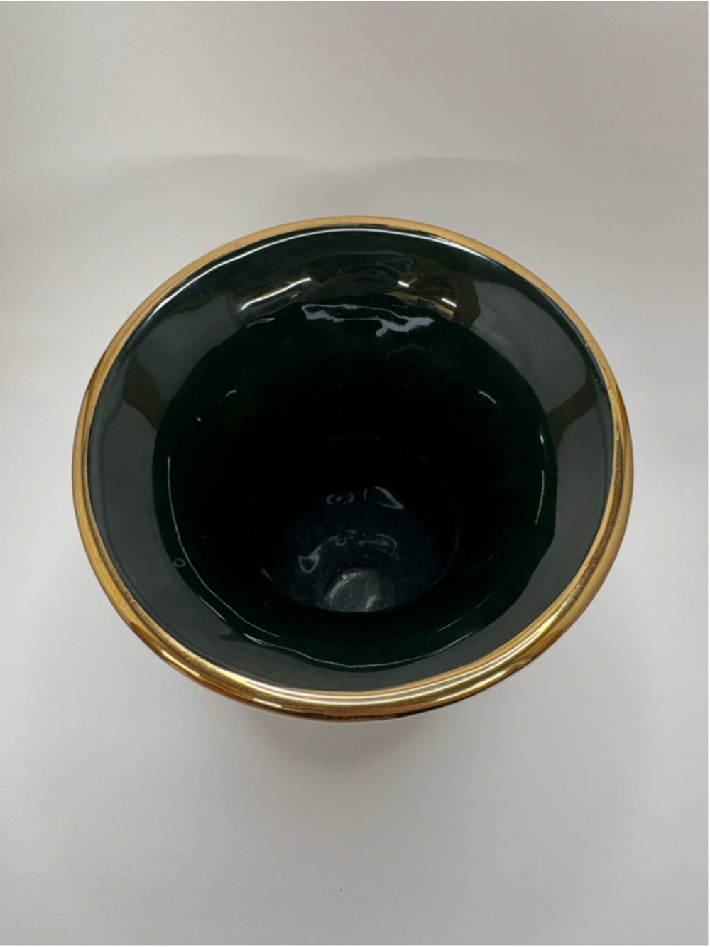 Dakas Keramik Rhodos 24k Gold Greek Style Vase Green and Gold - Picture 5 of 8